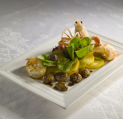 Ponthier - Sauteed langoustine and chestnuts