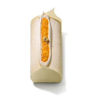 recette Ponthier Corsican Clementine, Passion Fruit  and Vanilla Log   