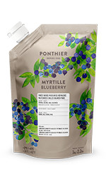 Chilled fruit purees 1kgWild, Cultivated Blueberry ponthier