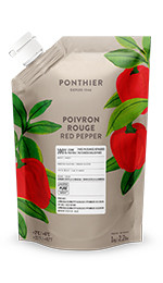 Chilled fruit purees 1kg Red Pepper 100% ponthier