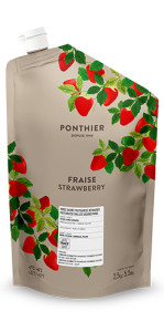 Purées de fruit réfrigérées 2,5kg Fraise Victory, Senga Sengana ponthier