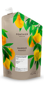 Purées de fruit réfrigérées 2,5kg Mangue Alphonso ponthier