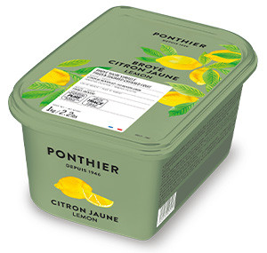 Purées de fruit surgelées 1kg Citron de Menton IGP (Broyé) ponthier