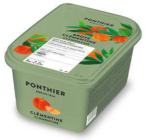 Purées de fruit surgelées 1kg Clémentine de Corse IGP (Broyé) ponthier