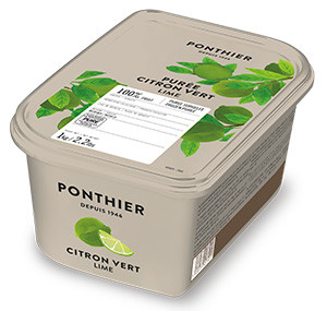 Gefrorene Fruchtpürees 1kg Limette 100% ponthier