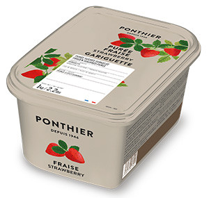 Gefrorene Fruchtpürees 1kg Erdberre Gariguette ponthier