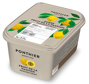 Gefrorene Fruchtpürees 1kg Passionsfrucht Flavicarpa 100% ponthier