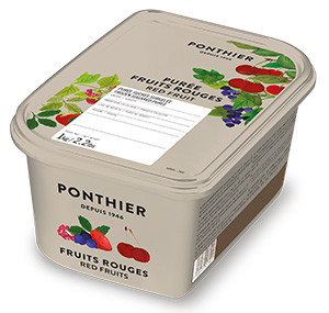 Gefrorene Fruchtpürees 1kg Roten Früchten ponthier