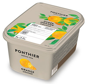 Gefrorene Fruchtpürees 1kg Orange 100% ponthier