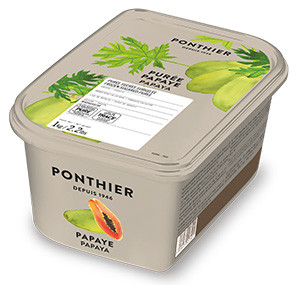 Gefrorene Fruchtpürees 1kg Papaya ponthier